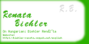 renata biehler business card